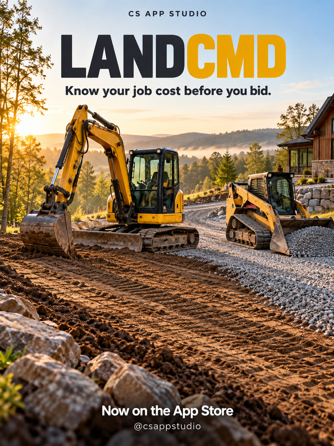 LANDCMD promotional poster